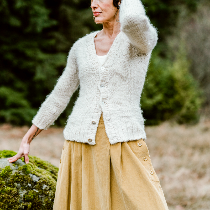 slow fashion bella wool sweater natural